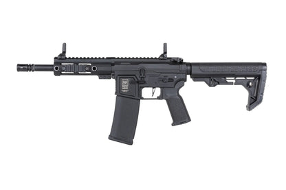 Specna Arms SA-F04-RL FLEX™ Gen.2 BLDC™ HAL ETU™ ASG Karabiner – Light Ops Schaft / New Receiver / Schwarz (unter 0,5 Joule)
