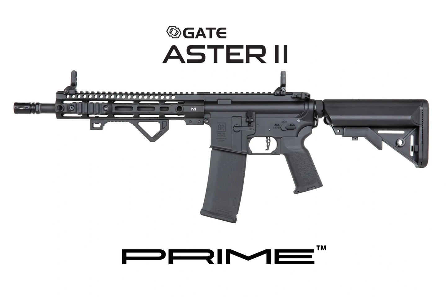 Specna Arms SA-P20 Prime™ BLDC™ Aster II ETU Karabiner – Schwarz (0,5 Joule)
