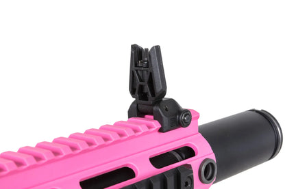 Specna Arms SA-FX02 FLEX™ Gen.2 BLDC™ HAL ETU™ ASG Karabiner – Rosa (unter 0,5 Joule)
