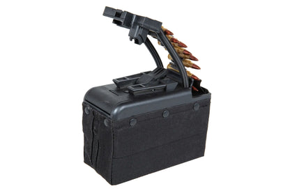 A&K electric box magazine for 2,000 rounds for M249 type replicas with imitation ammunition Black