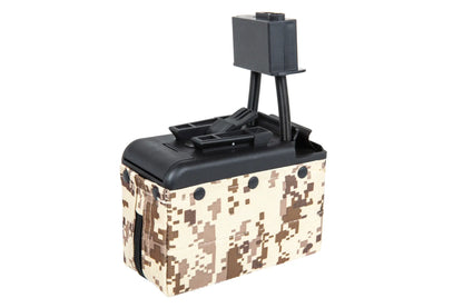A&K electric box magazine for 2000 BBs for M249 Digital Desert replicas