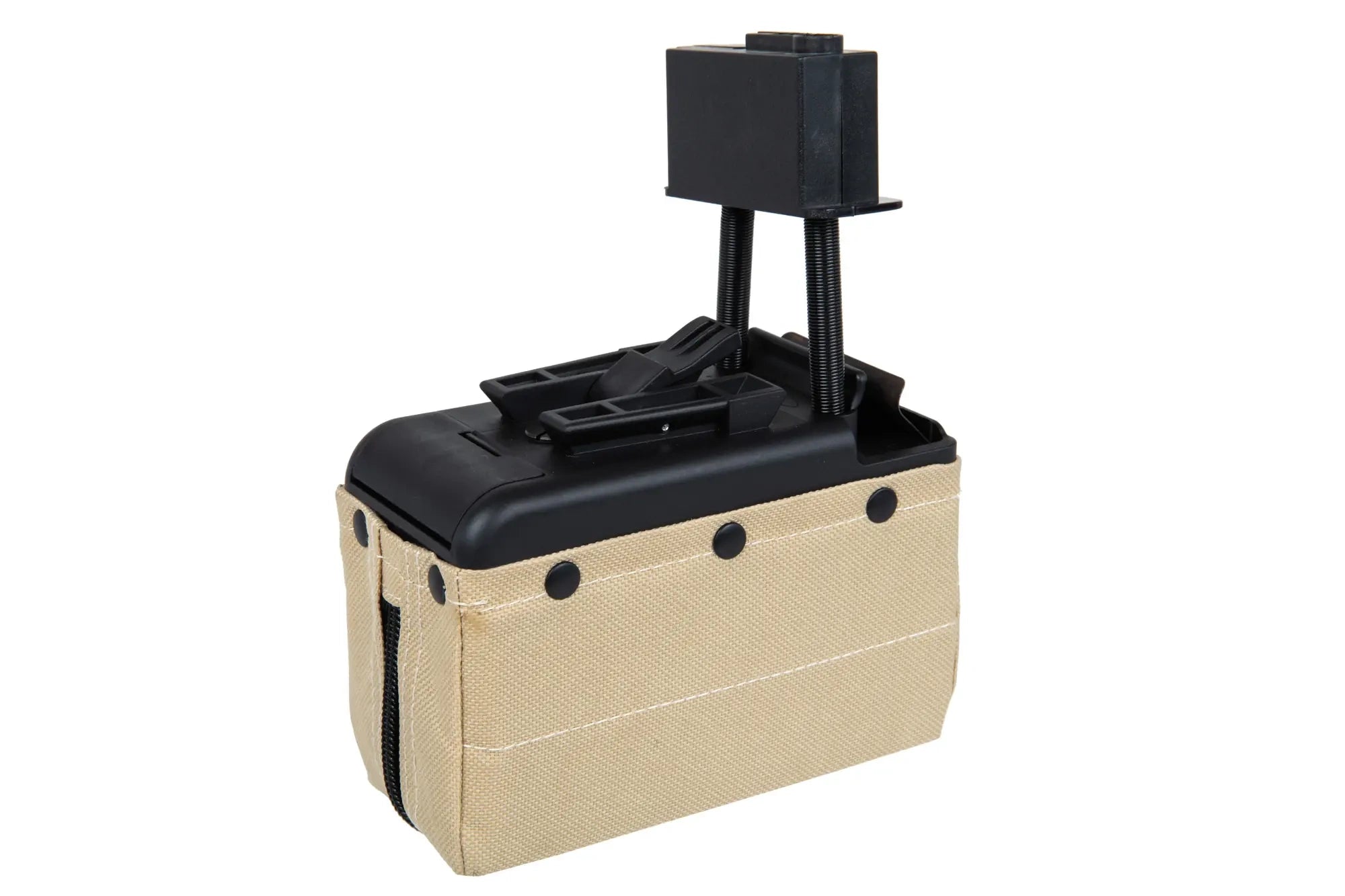 A&K electric box magazine for 2000 BBs for M249 Tan replicas