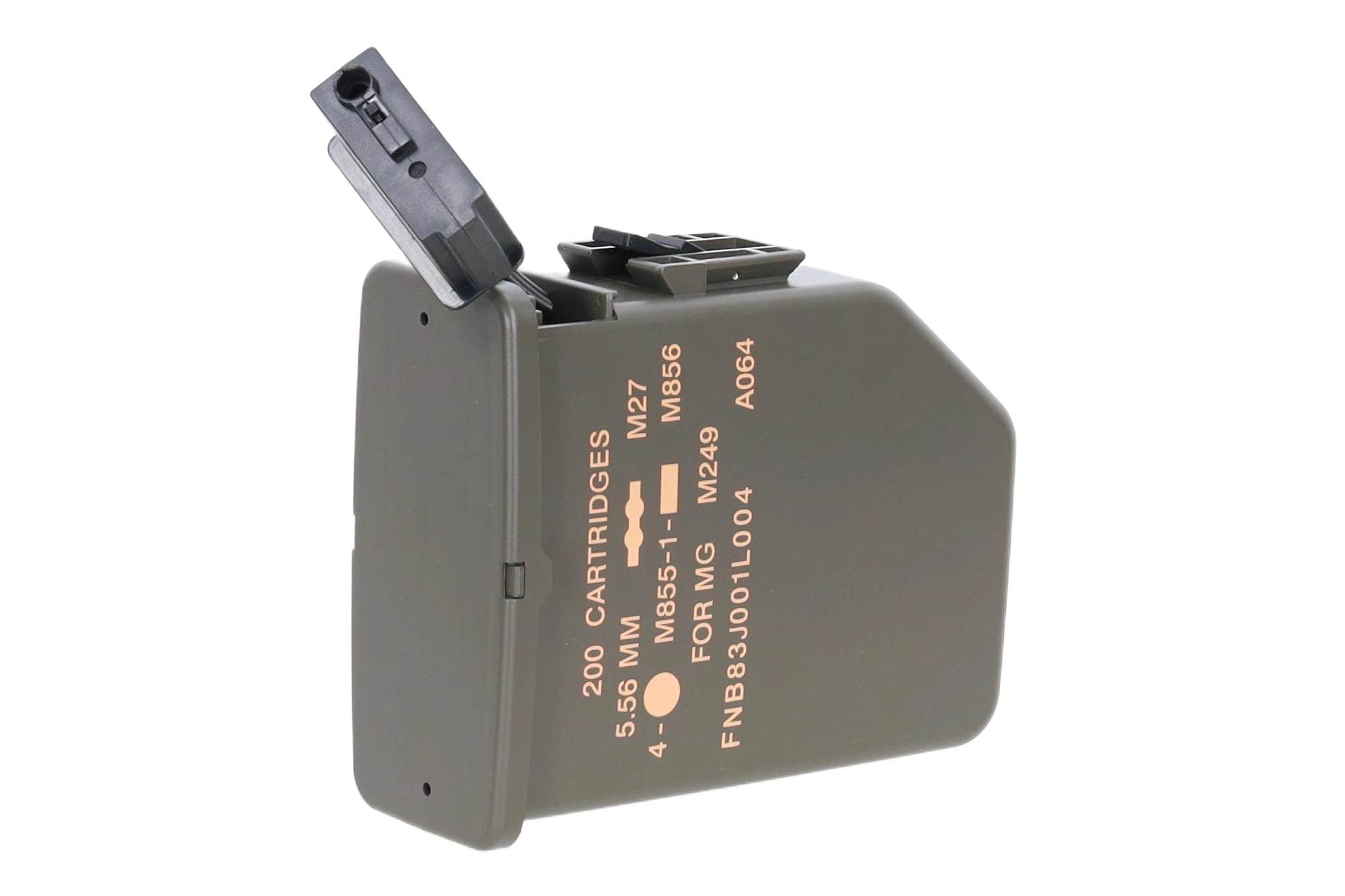 Specna Arms Box type magazine 2500 BBs x A&K for M249 Ranger Green