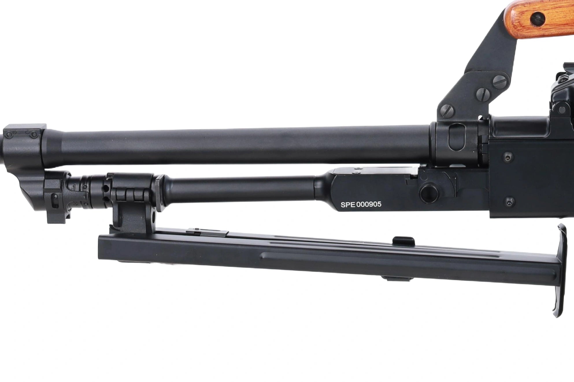 Specna Arms x A&K SA-PKM EDGE™ airsoft machine gun with wooden components