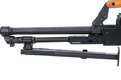 Specna Arms x A&K SA-PKM EDGE™ airsoft machine gun with wooden components (0,5 Joule)