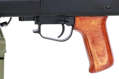Specna Arms x A&K SA-PKM EDGE™ airsoft machine gun with wooden components (0,5 Joule)