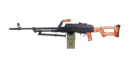 Specna Arms x A&K SA-PKM EDGE™ airsoft machine gun with wooden components (0,5 Joule)