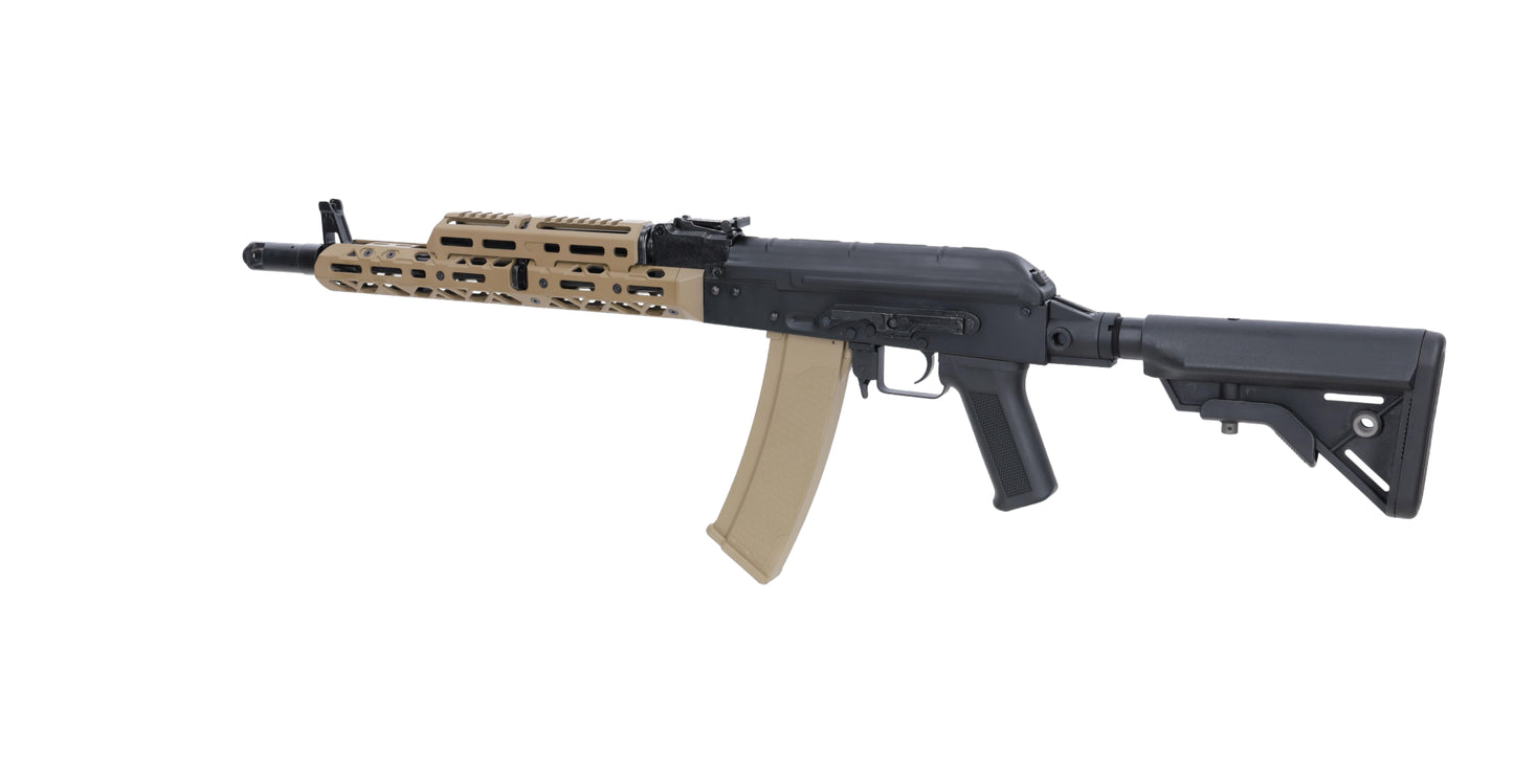 Specna Arms KPYK AK SA-PJ14 PRIME™ BLDC™ Aster II ETU Sturmgewehr – Halbbraun / Tan (0,5 Joule)