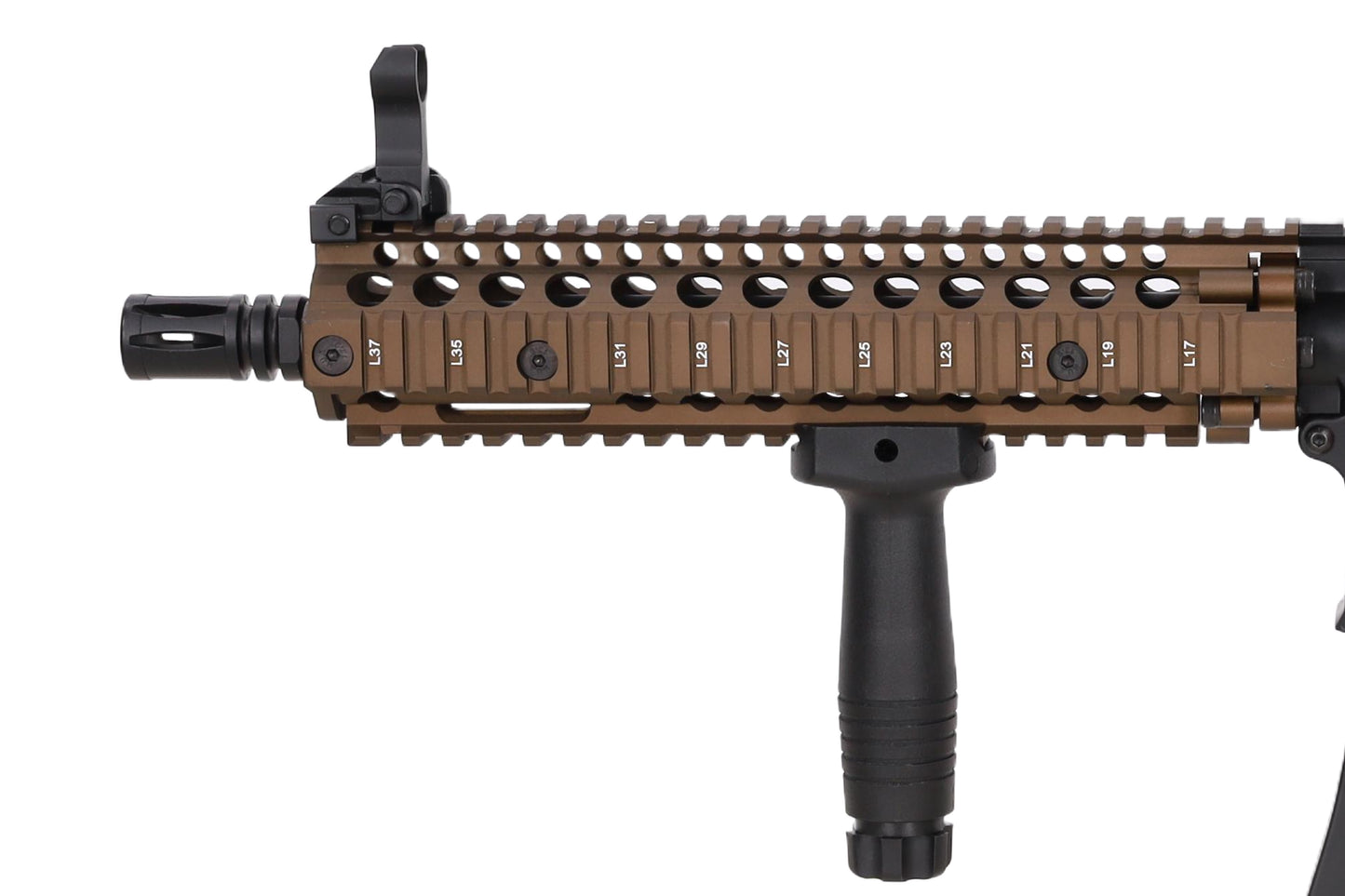 Specna Arms Colt x Daniel Defense MK18 SA-P19 PRIME™ BLDC™ Aster II ETU 10.5'' Sturmgewehr – Chaos Bronze (unter 0,5 Joule)