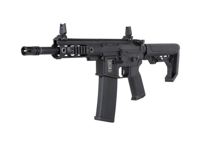 Specna Arms SA-F04-RL FLEX™ Gen.2 BLDC™ HAL ETU™ ASG Karabiner – Light Ops Schaft / New Receiver / Schwarz (unter 0,5 Joule)