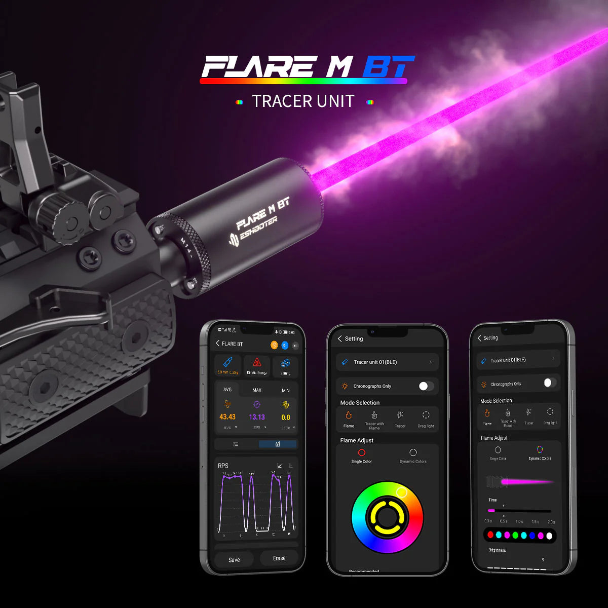 E-shooter Tracer unit FLARE M Bluetooth