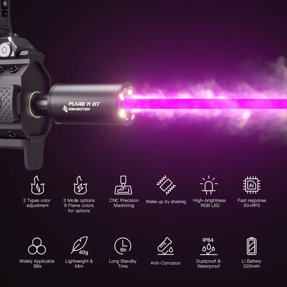 E-shooter Tracer unit FLARE M Bluetooth