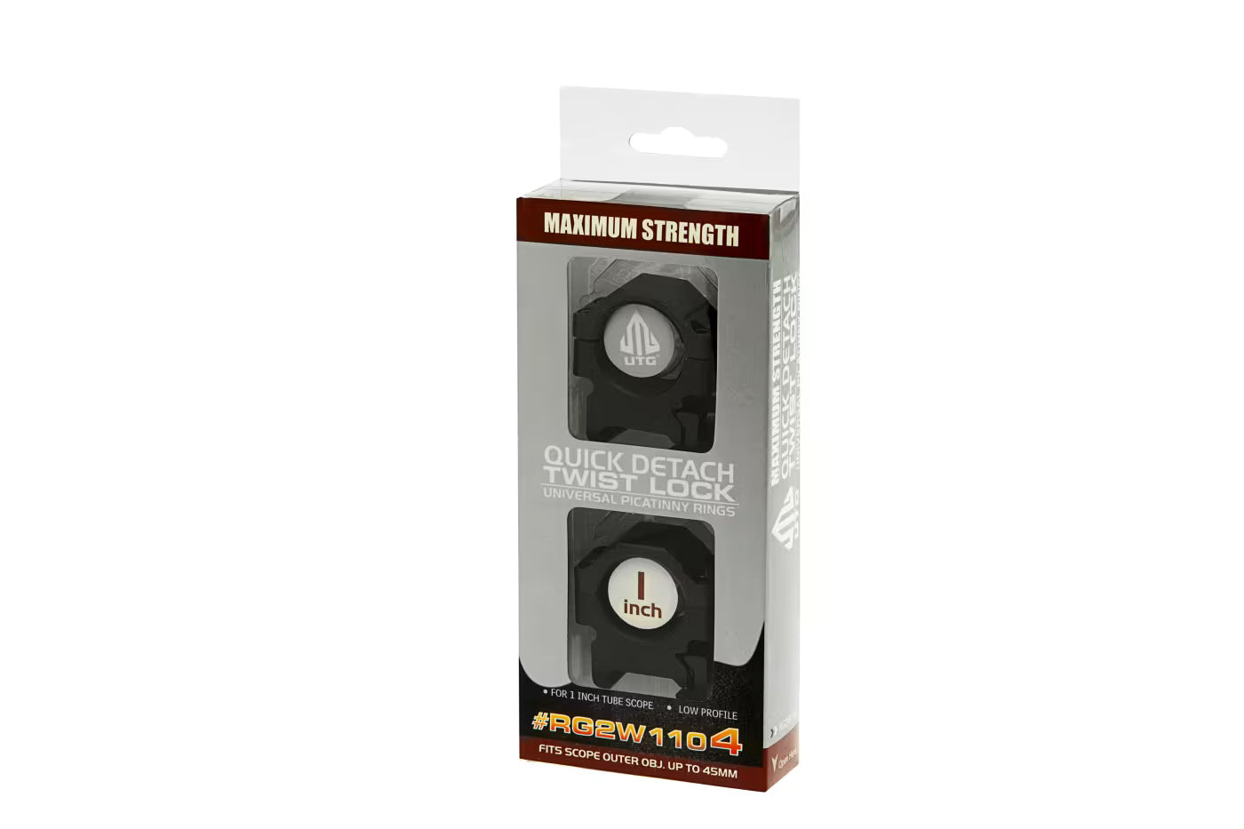 Leapers 25.4mm CNC Mount Rings Low