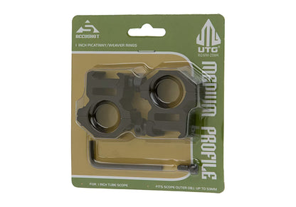 Leapers 25.4mm Mount Rings Medium