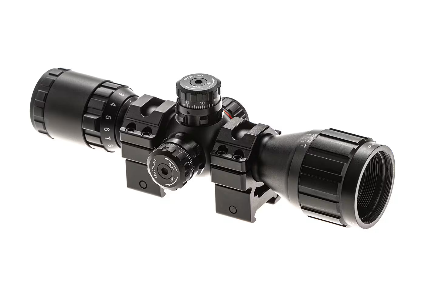 Leapers 3-9x32 1" BugBuster Scope AO RGB Mil-dot With QD Rings