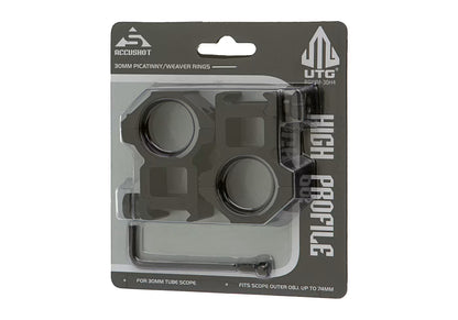 Leapers 30mm Mount Rings High