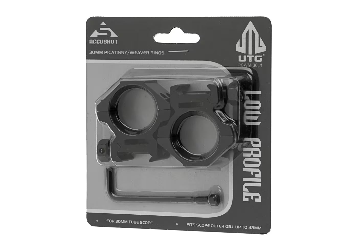 Leapers 30mm Mount Rings Low