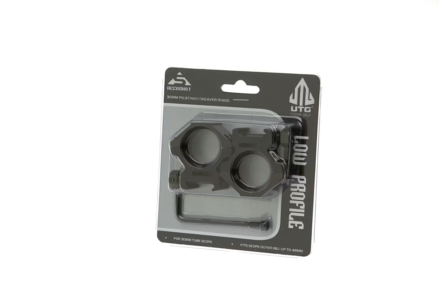 Leapers 30mm Mount Rings Low