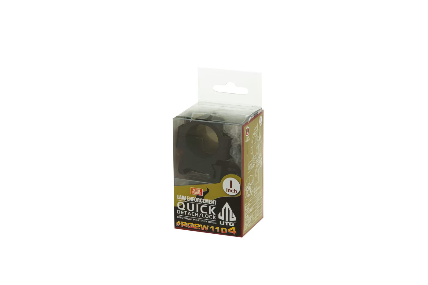 Leapers QD 25.4mm CNC Mount Rings Low