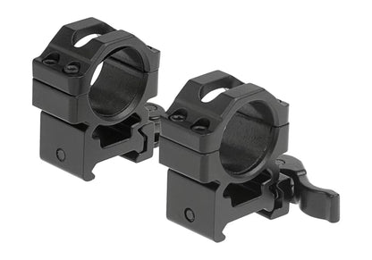 Leapers QD 25.4mm CNC Mount Rings Medium