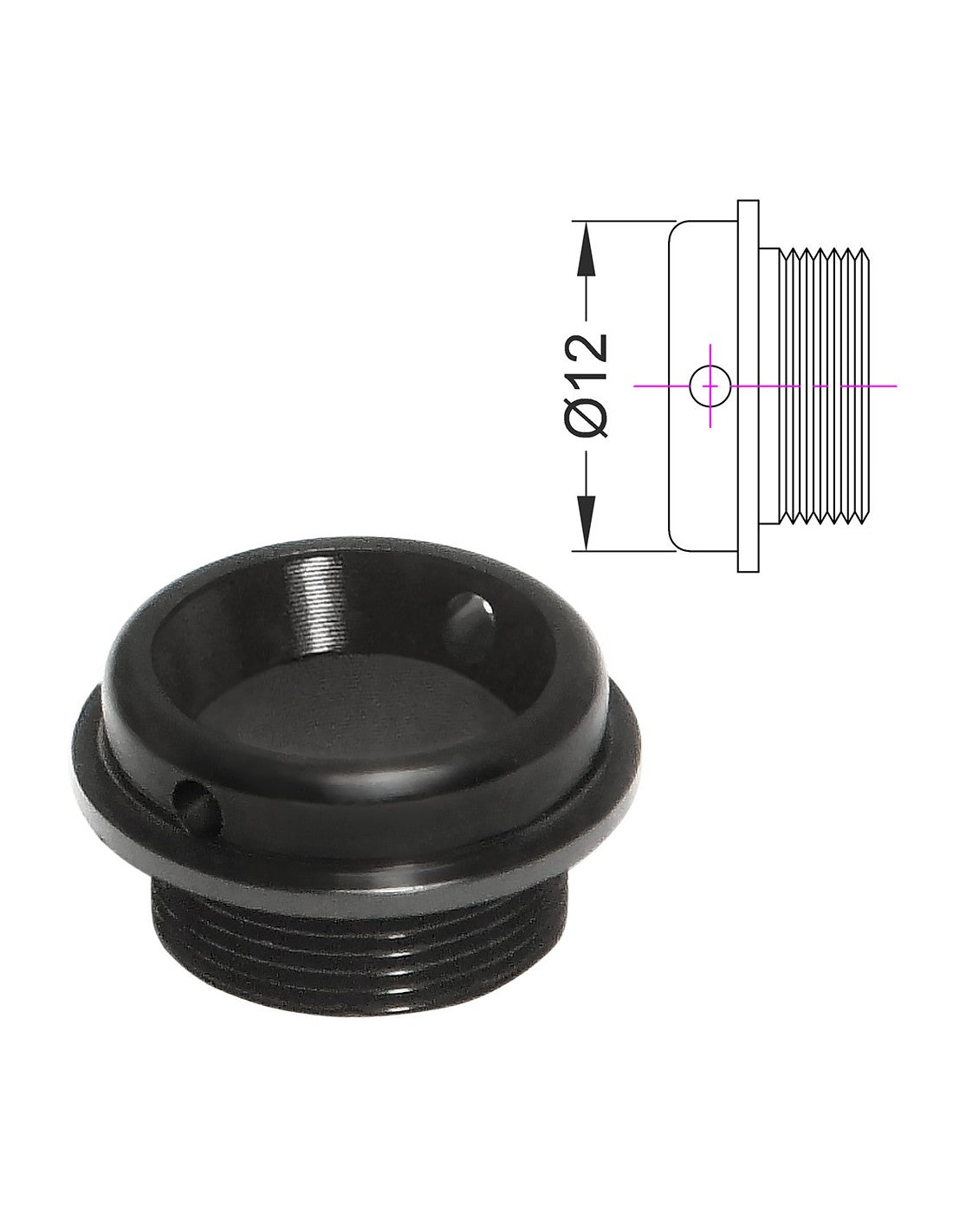 MAXX MODEL 12mm Inlet Adaptor for M4P M4A M4W hop-up chamber