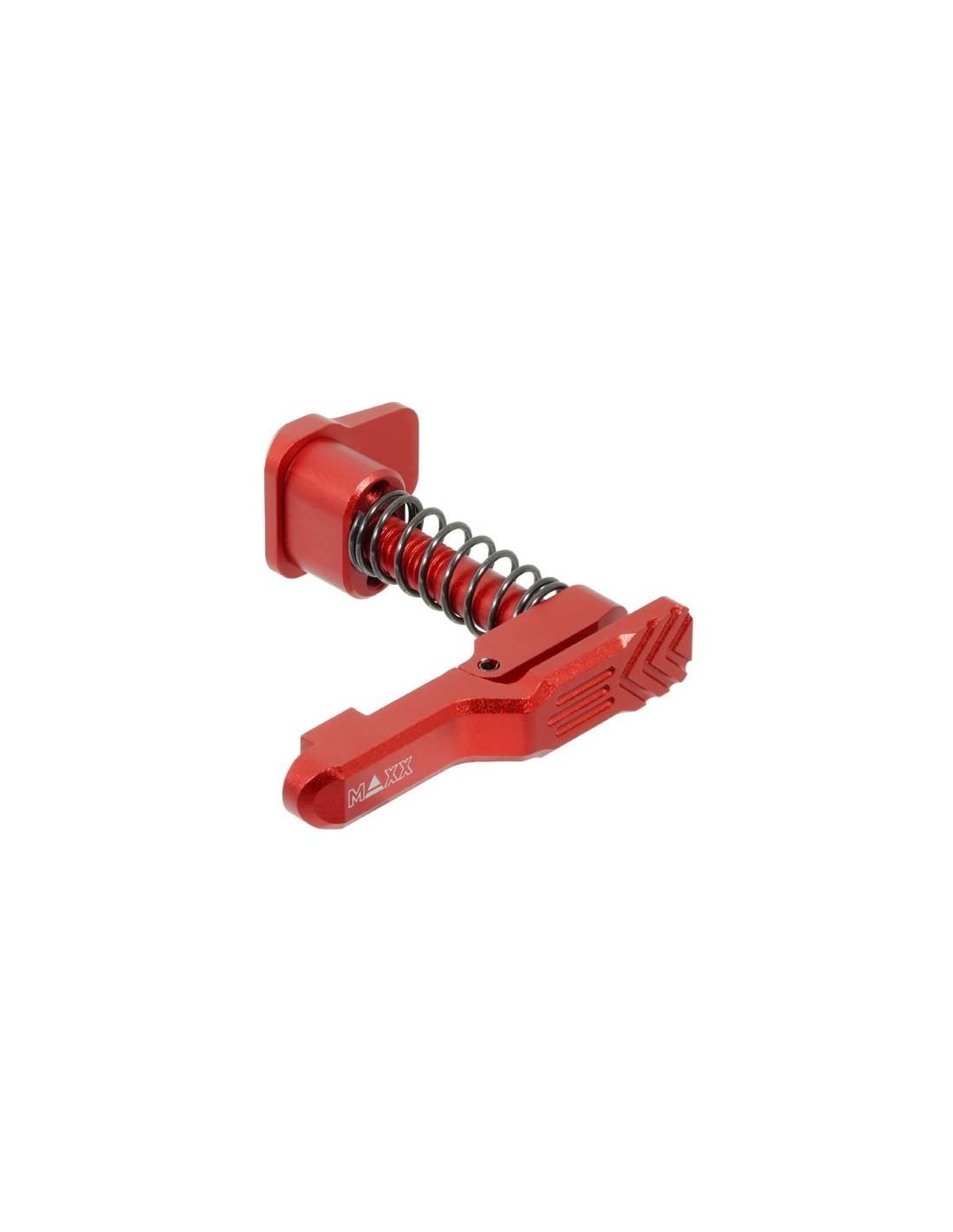 Maxx Model CNC advanced Magazine Release Style A for MTW M4 - Red
