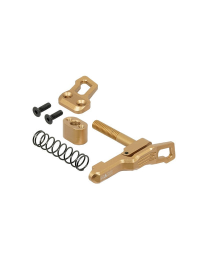 Maxx Model CNC advanced Magazine Release Style B for MTW M4 - Dark Earth