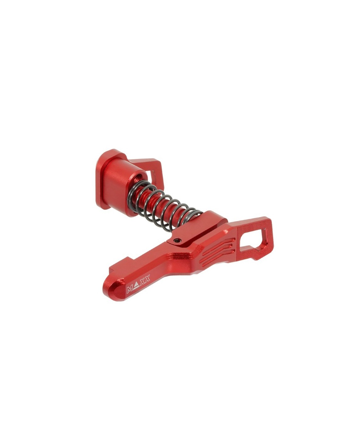 Maxx Model CNC advanced Magazine Release Style B for MTW M4 - Red