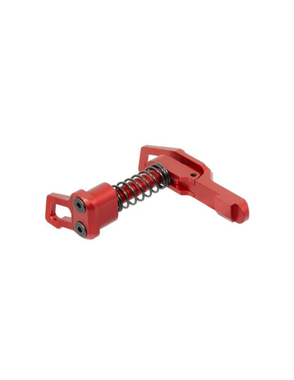 Maxx Model CNC advanced Magazine Release Style B for MTW M4 - Red