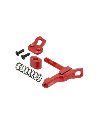 Maxx Model CNC advanced Magazine Release Style B for MTW M4 - Red