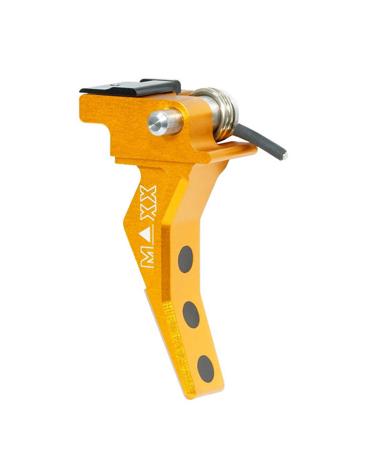 Maxx Model CNC Advanced Speed Trigger Style B Gold for Scorpion EVO-3