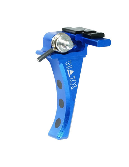 Maxx Model CNC Advanced Speed Trigger Style D blue for Scorpion EVO-3