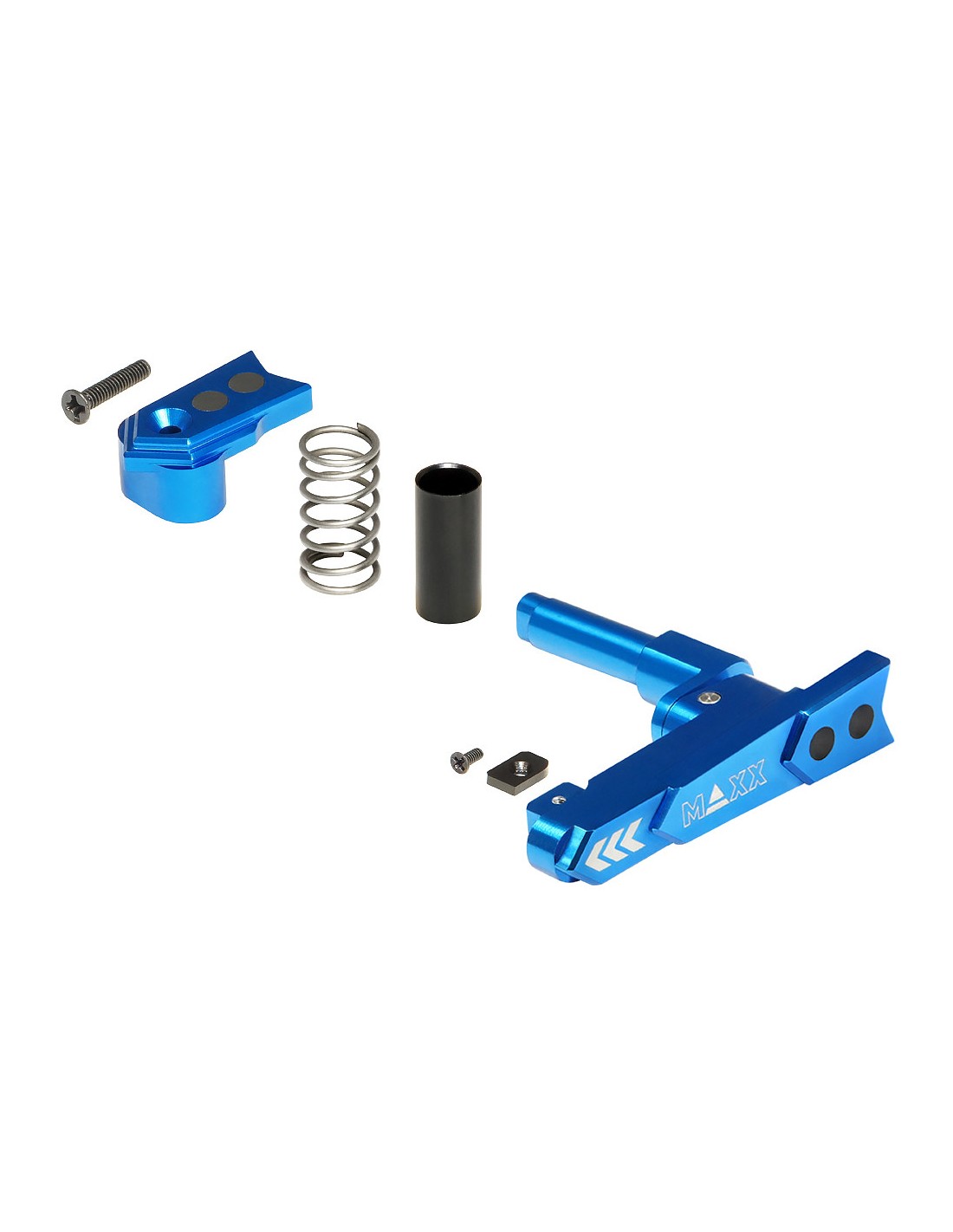 Maxx Model CNC Aluminum Advanced Magazine Release Style A (Blue)