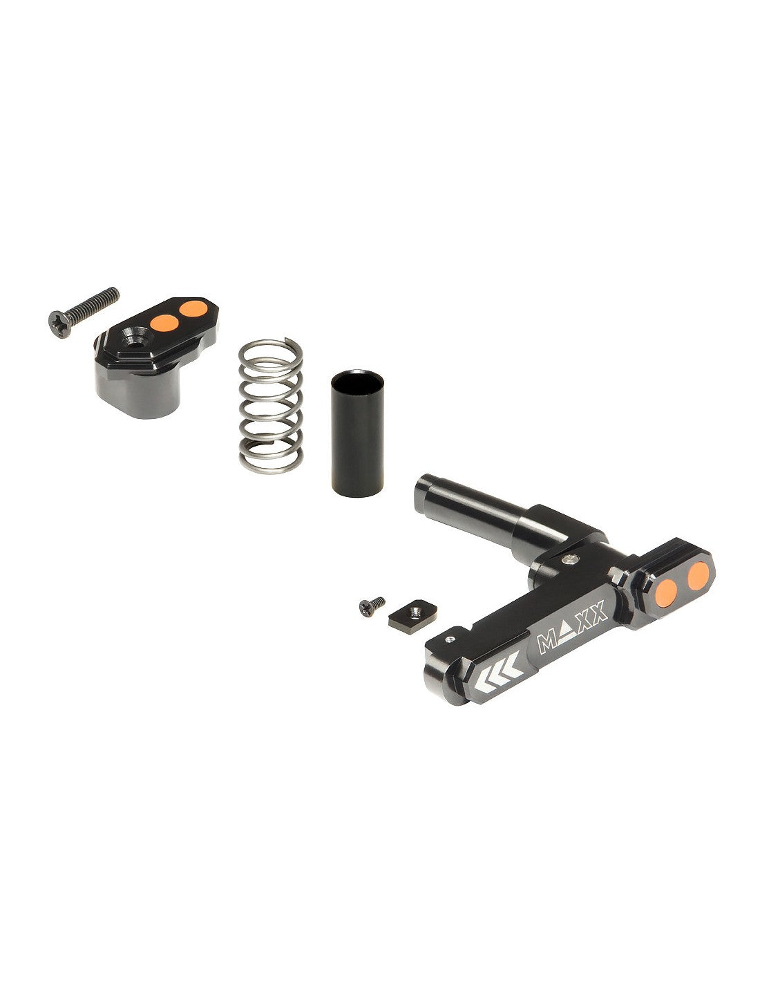 Maxx Model CNC Aluminum Advanced Magazine Release Style B (Black)