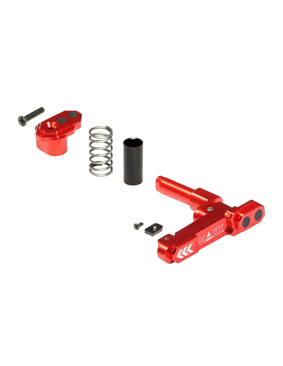Maxx Model CNC Aluminum Advanced Magazine Release Style B Red