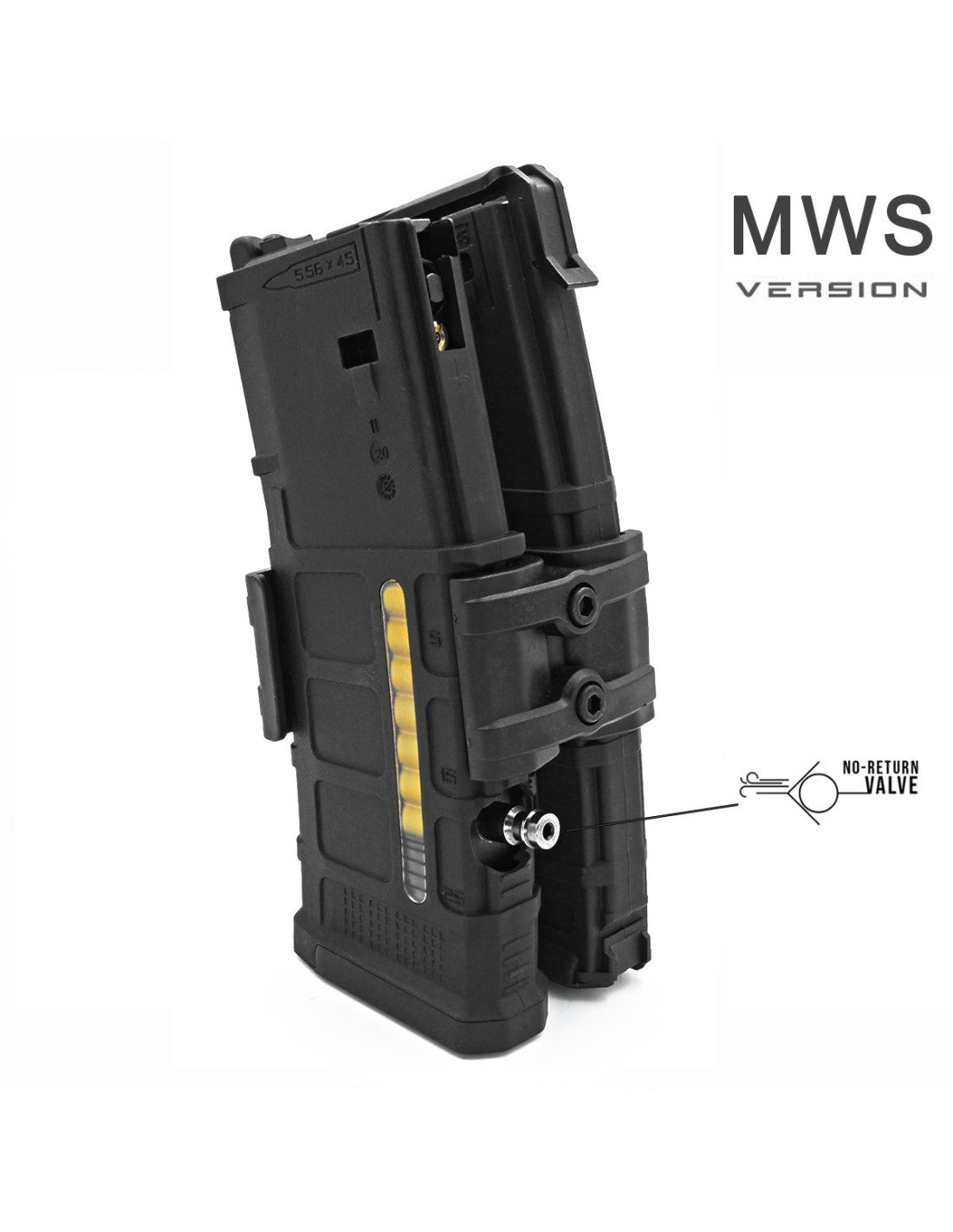 400rds HPA Hi-cap Magazine for M4 MWS GBBR