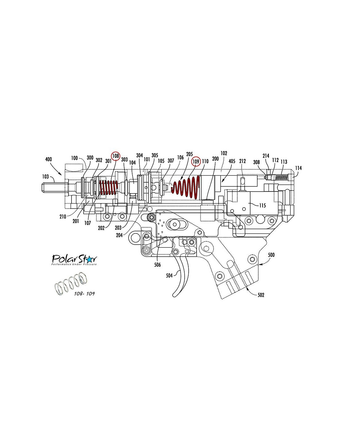 PolarStar Nozzle & Poppet Feder-Set – Standard OEM