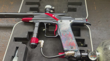 Planet Eclipse Ego 8 - Schwarz / Rot mit Custom SPD 'Dogs of War' Grips (Gebraucht, Ungetestet)