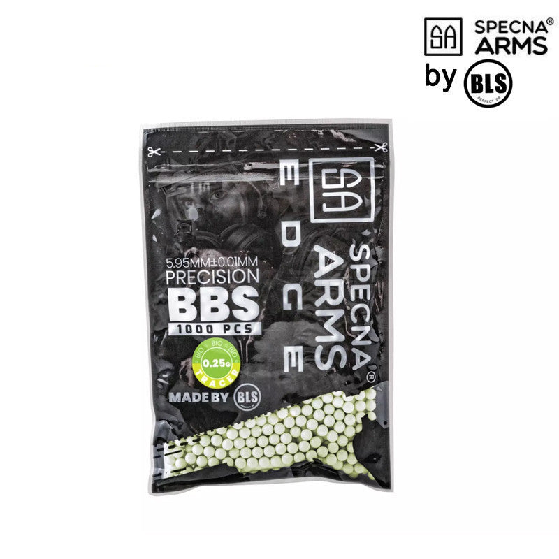 Specna Arms EDGE™ BBs BIO Tracer accuracy 0.28g bag 1kg - Green