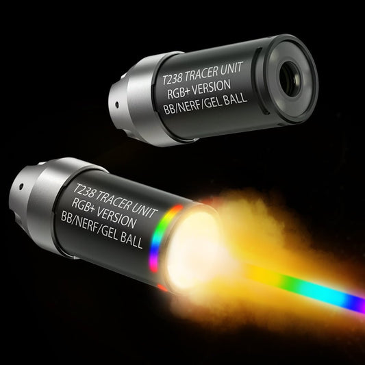T238 Spitfire Tracer Unit RGB+ Version für Nerf Darts/Gel Ball Blaster/Airsoft tracer module Schwarz