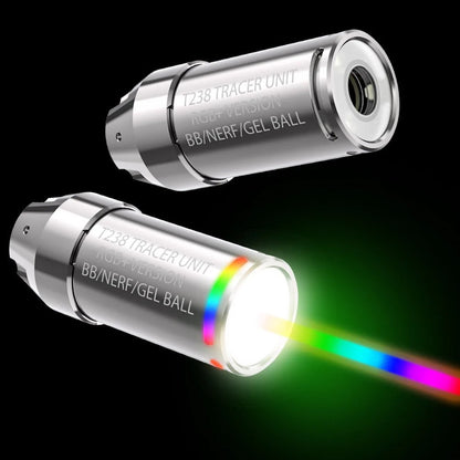 T238 Spitfire Tracer Unit RGB+ Version für Nerf Darts/Gel Ball Blaster/Airsoft tracer module Silber