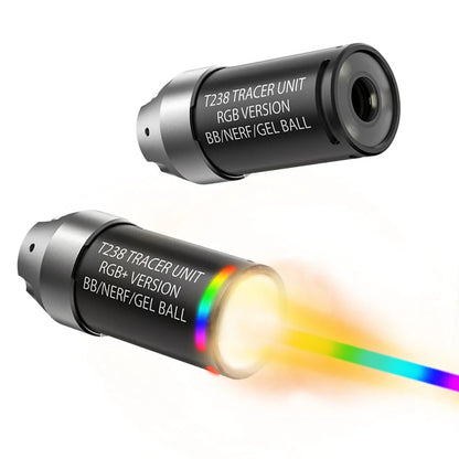 T238 Spitfire Tracer Unit RGB+ Version für Nerf Darts/Gel Ball Blaster/Airsoft tracer module Silber