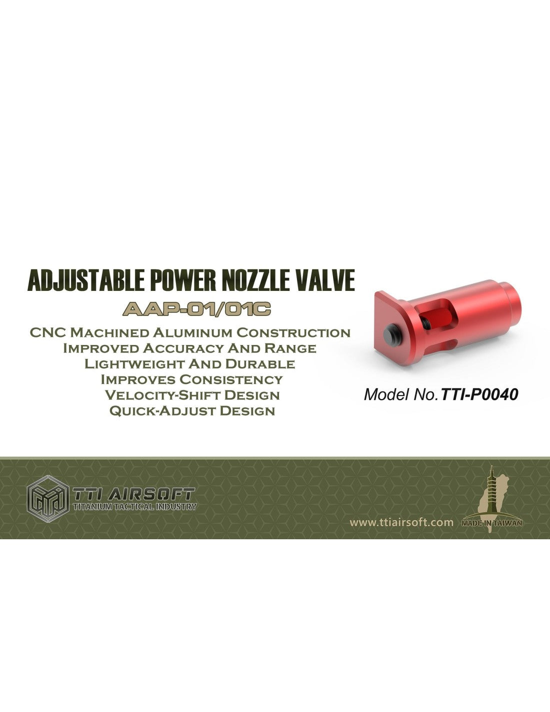 TTI Adjustable Power Nozzle Valve – AAP-01