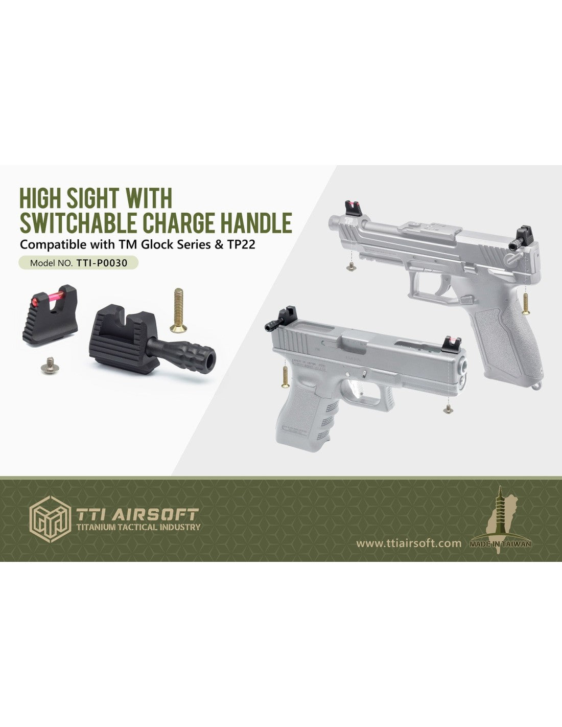 TTI High Sight mit Switchable Charge Handle