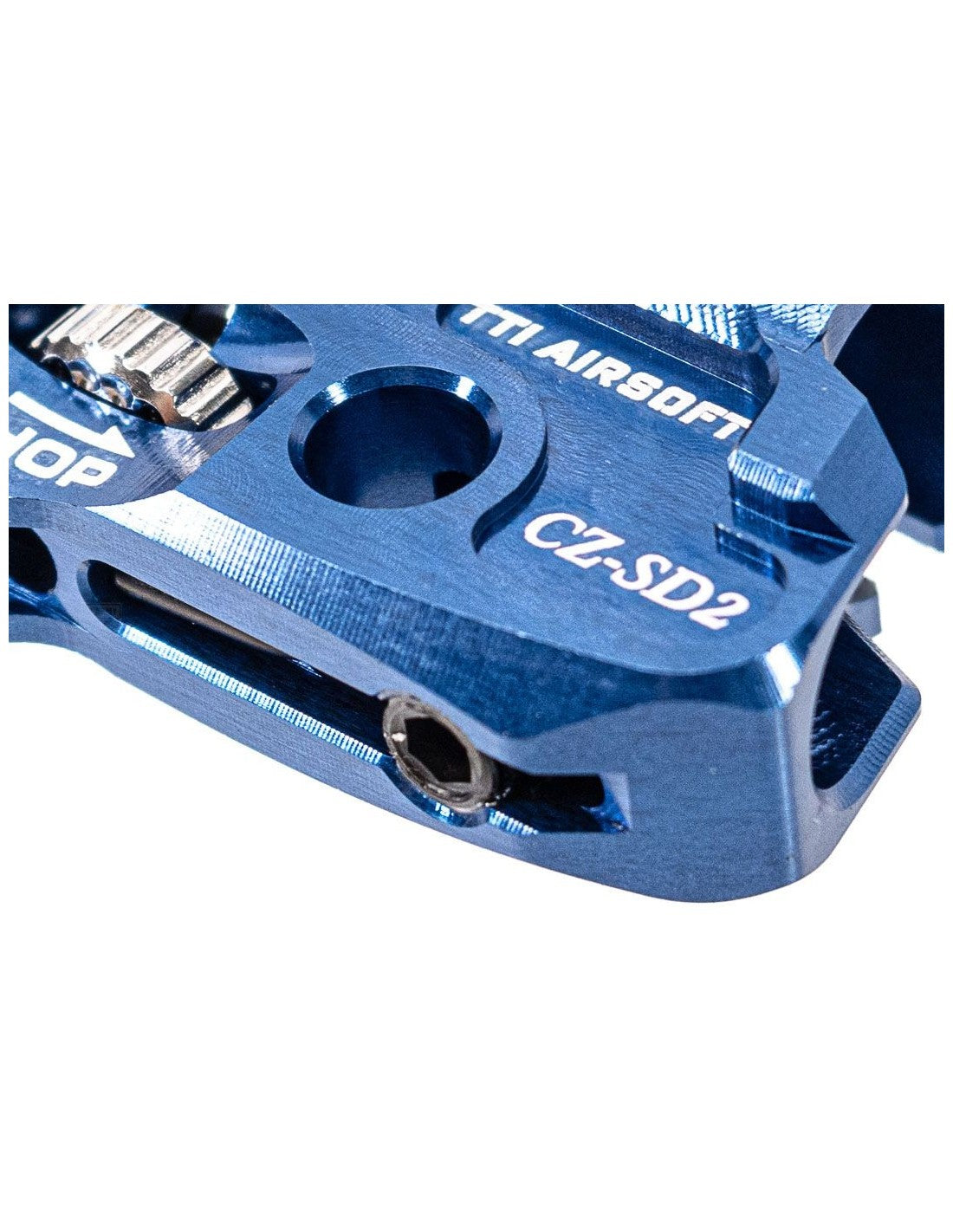 TTI Infinity CNC TDC Hop-Up Chamber – KJW Shadow 2 / CZ75 (Blue)