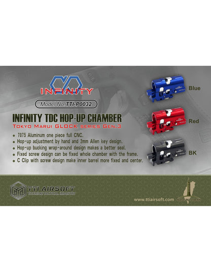 TTI Infinity CNC TDC Hop-Up Chamber – Tokyo Marui G-Series Gen3 (Black)