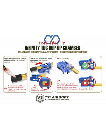 TTI Infinity CNC TDC Hop-Up Chamber – TM Spec G17 Gen5 / G19 (Blue)