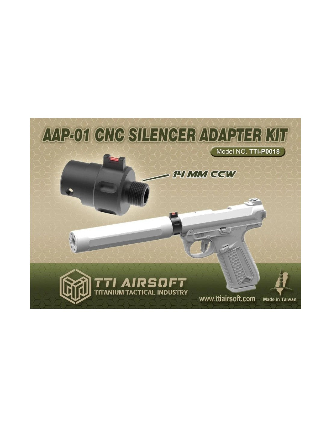 TTI Silencer Adapter 14mm CCW – AAP-01