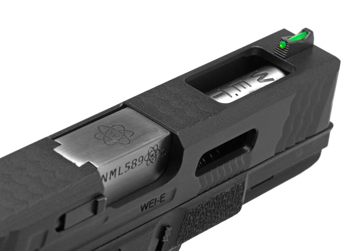 WE G-Force 19 BK Silver Barrel Metal Version GBB Airsoft-Pistole – Schwarz