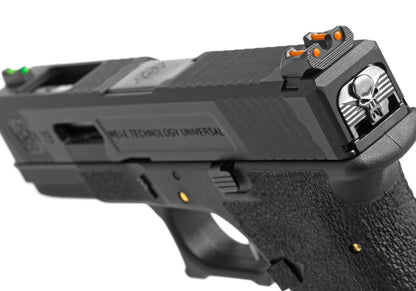 WE G-Force 19 BK Silver Barrel Metal Version GBB Airsoft-Pistole – Schwarz